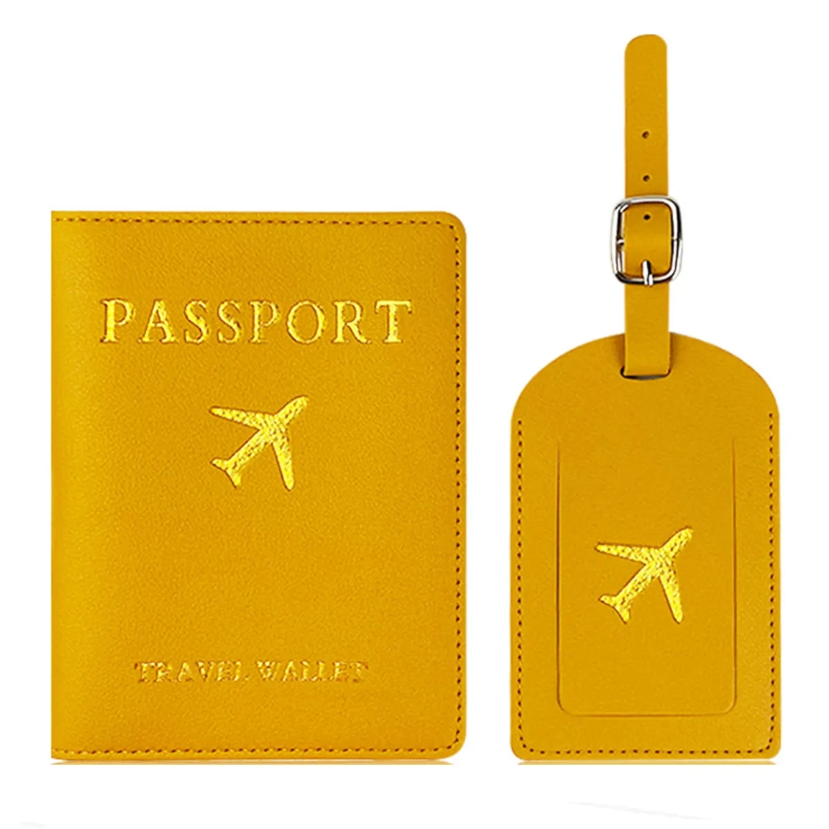 Travel PU Document Passport Storage Wallet with Baggage Tag 5
