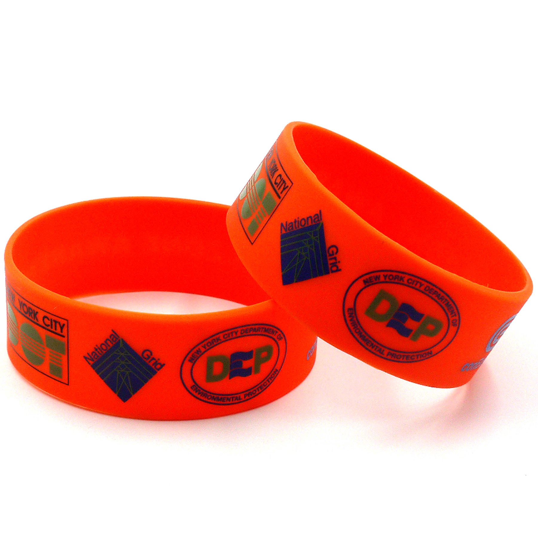 Printed Silicone Bracelets: 25mm