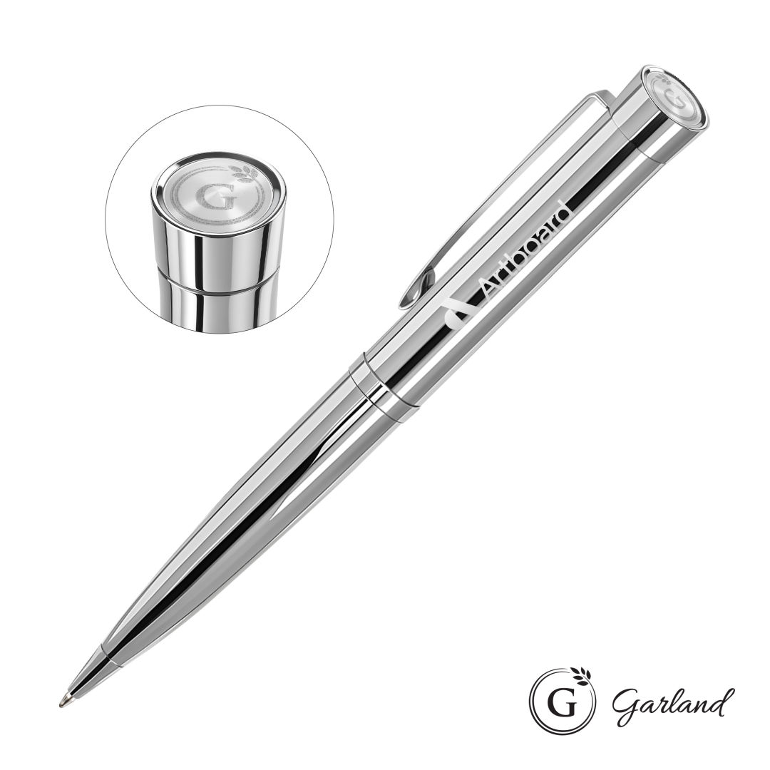 Garland® Executive Signature Emblem Twist Pen - Chrome