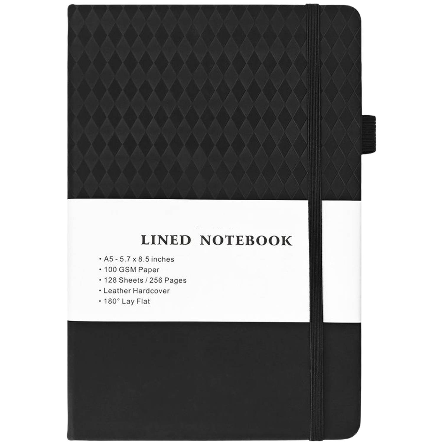 A5 PU Leather Diamond Pattern Notebook 13