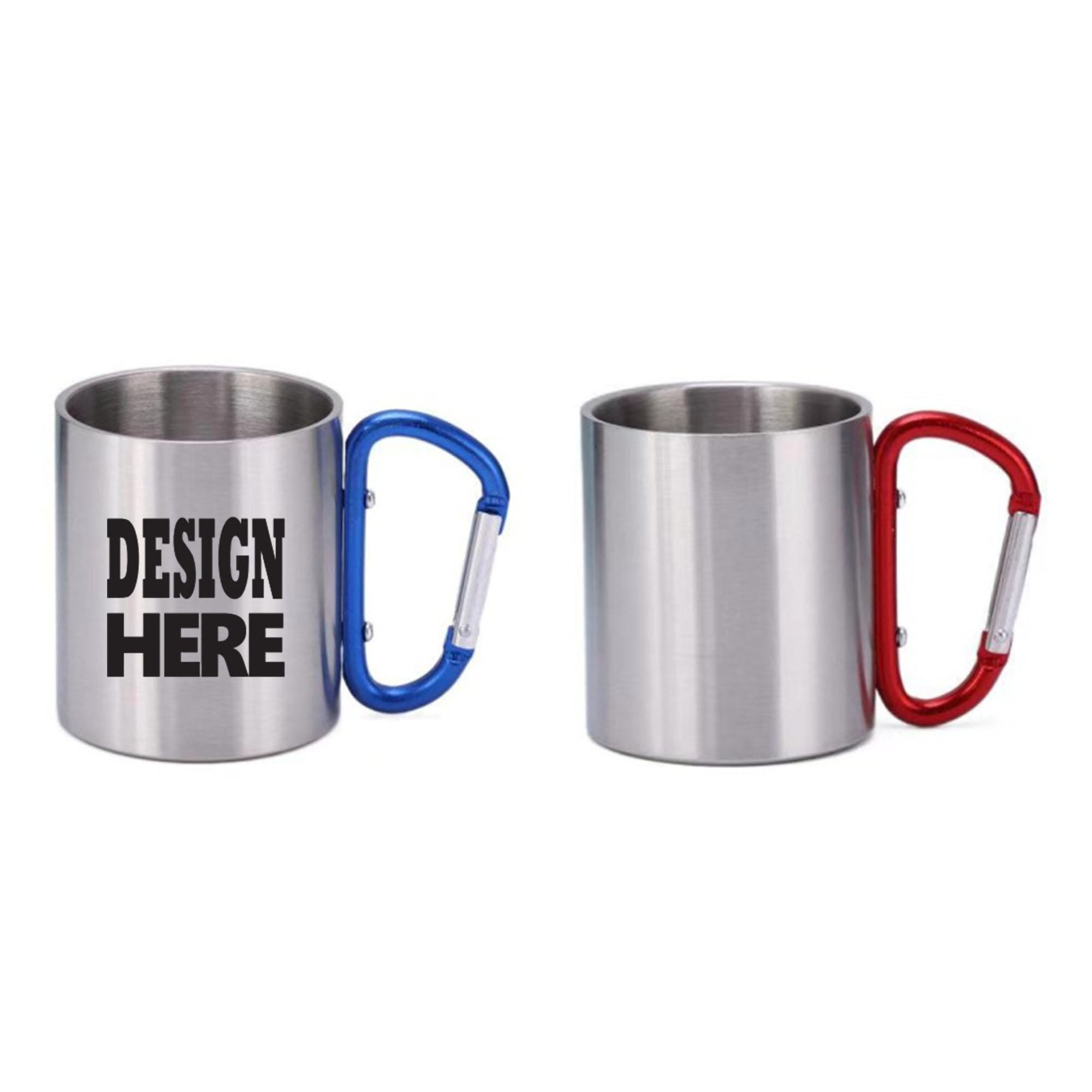 10oz Stainless Steel Carabiner Mug 1
