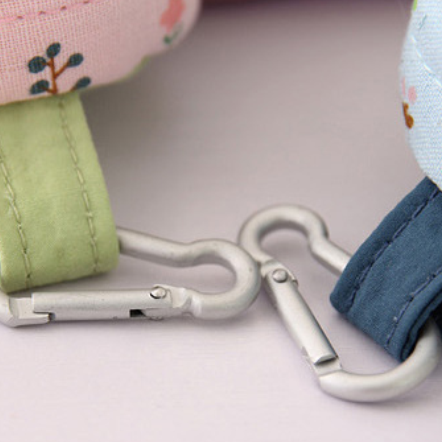 Canvas Mini Backpack Coin Purse w/ Carabiner 3