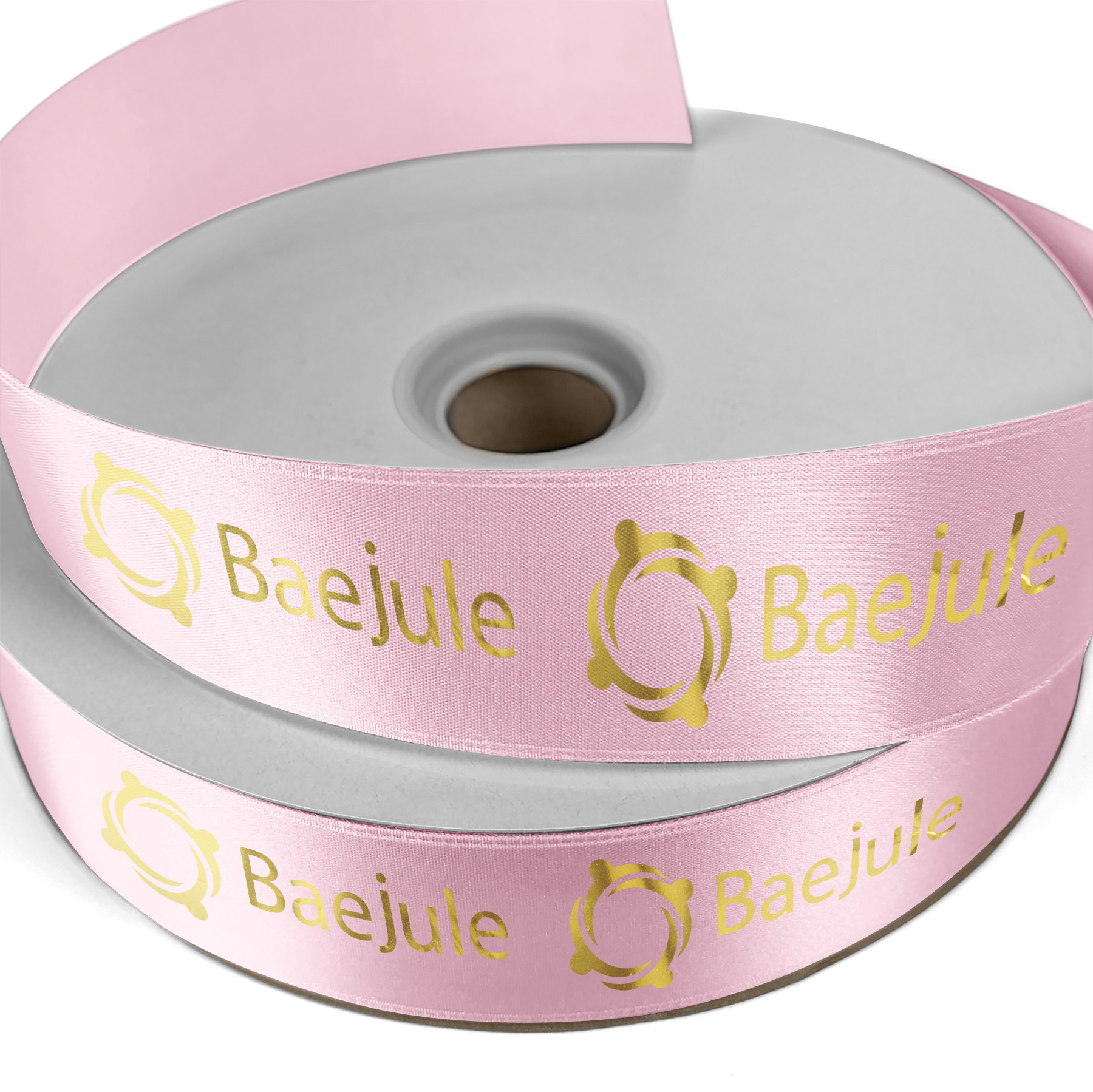1 1/2" Badge Satin Ribbon - 100yd Roll - Foil Print 8