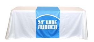 24" X 60" Full Color Table Runner - Open Back