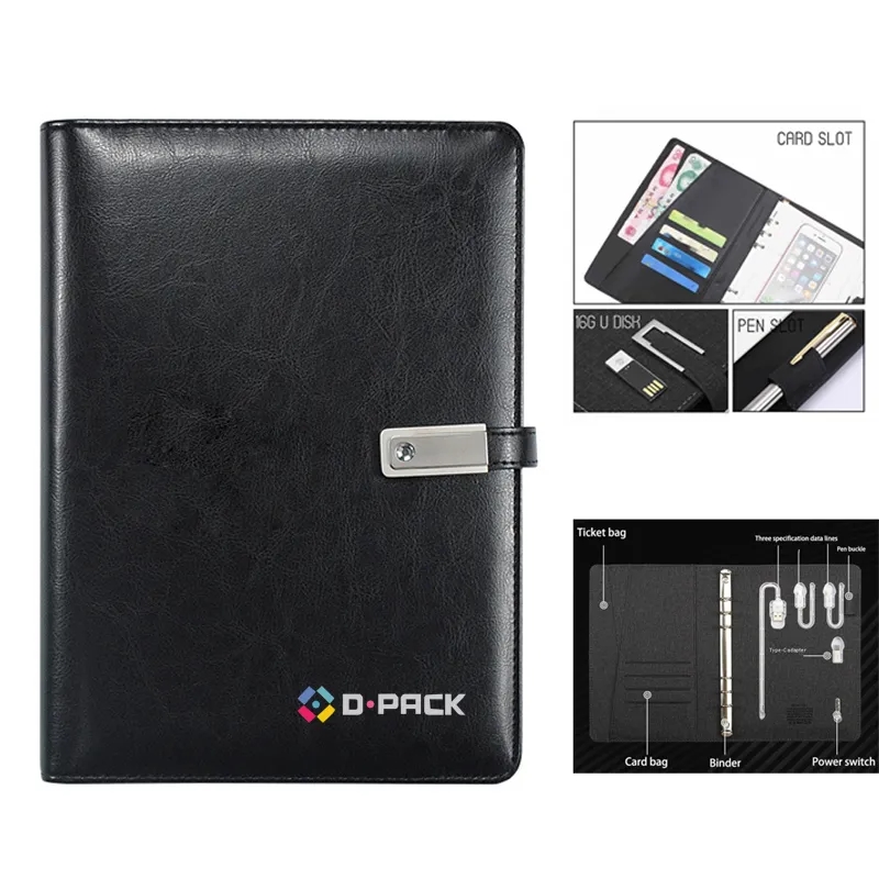 A5 Notebook With 8000 mAh Power Bank & 16GB USB Flash Drive 3