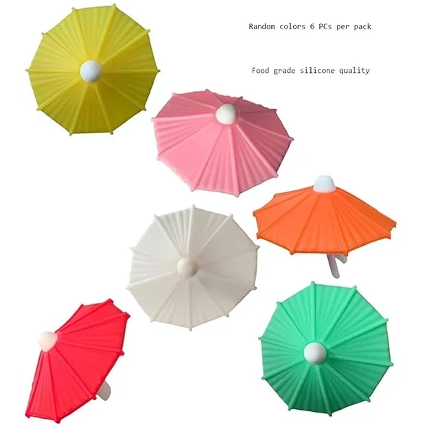 Silicone Umbrella Drink Markers 5