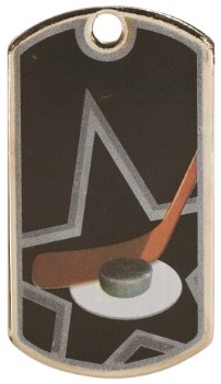 Hockey Star Metal Dog Tag 2