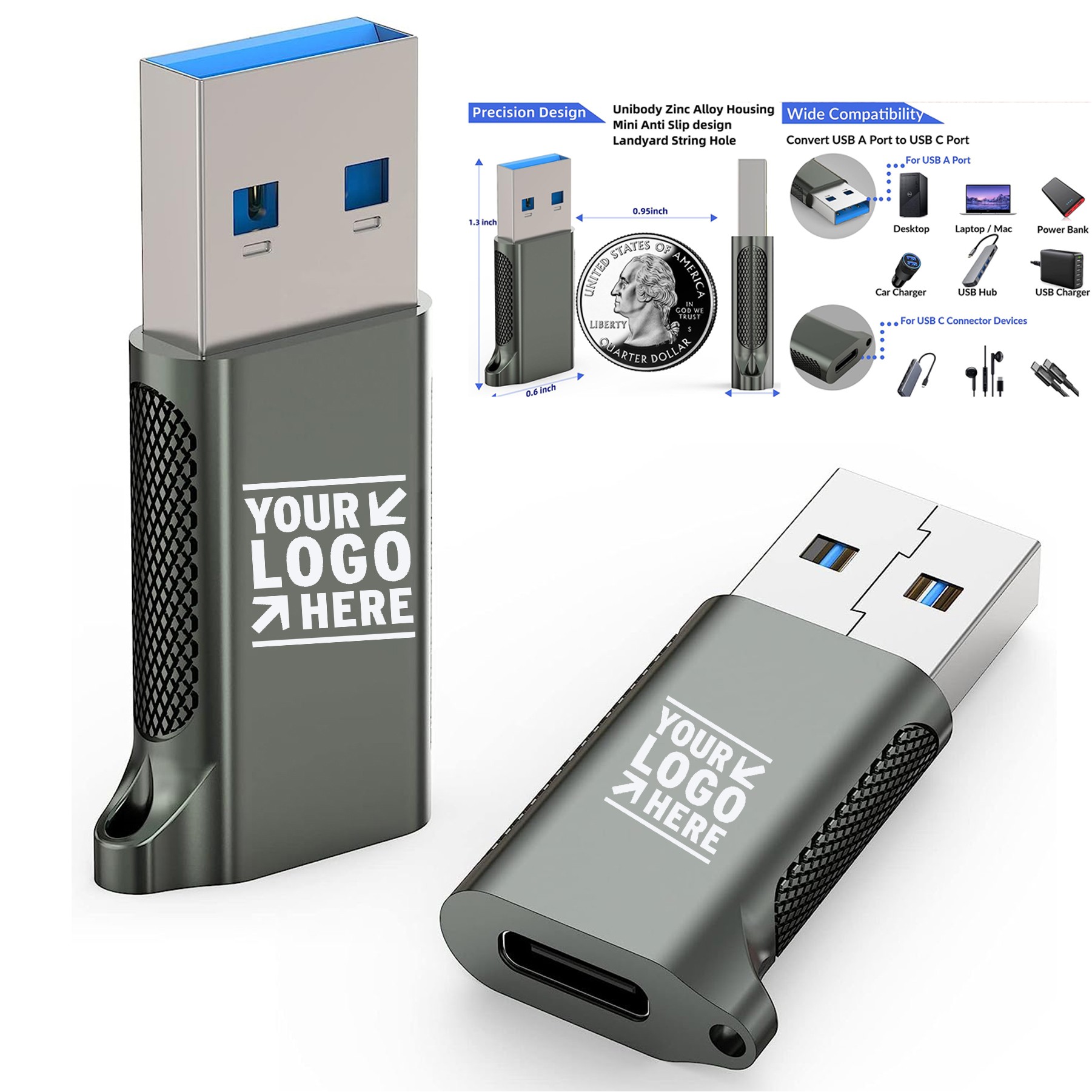 USB C Female to USB A Male Adapter 3