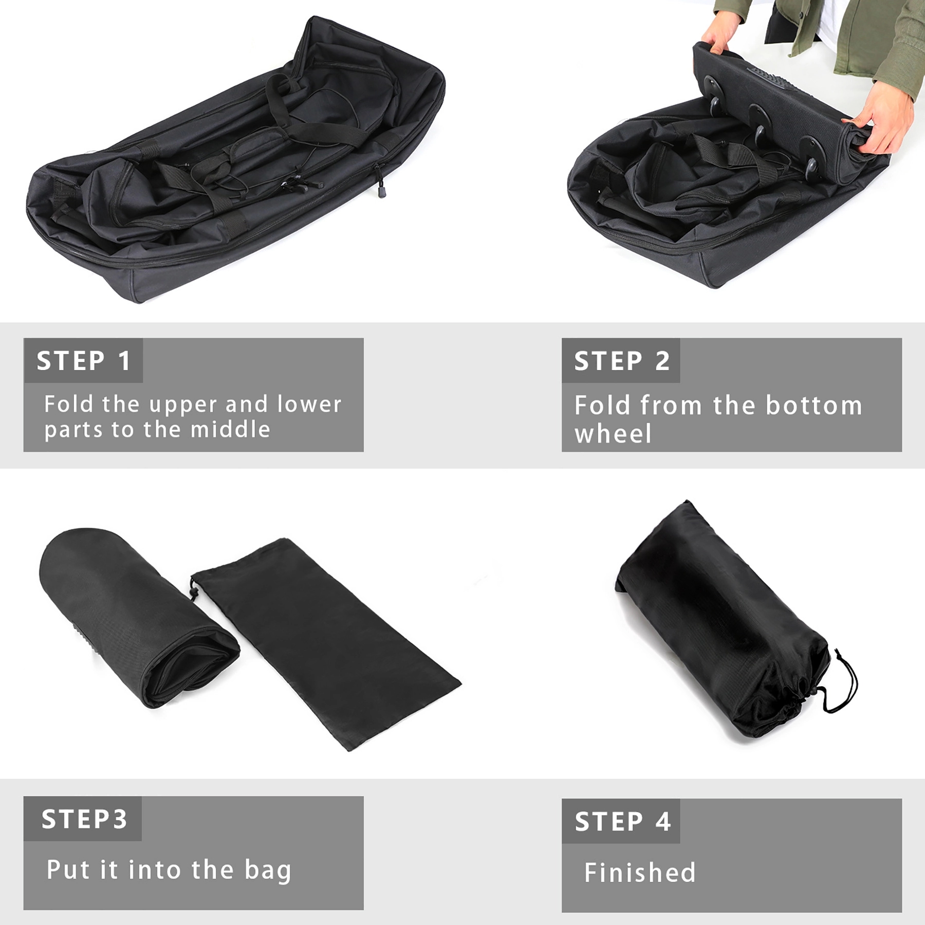 Durable Rolling Duffel Bag Backpack 7