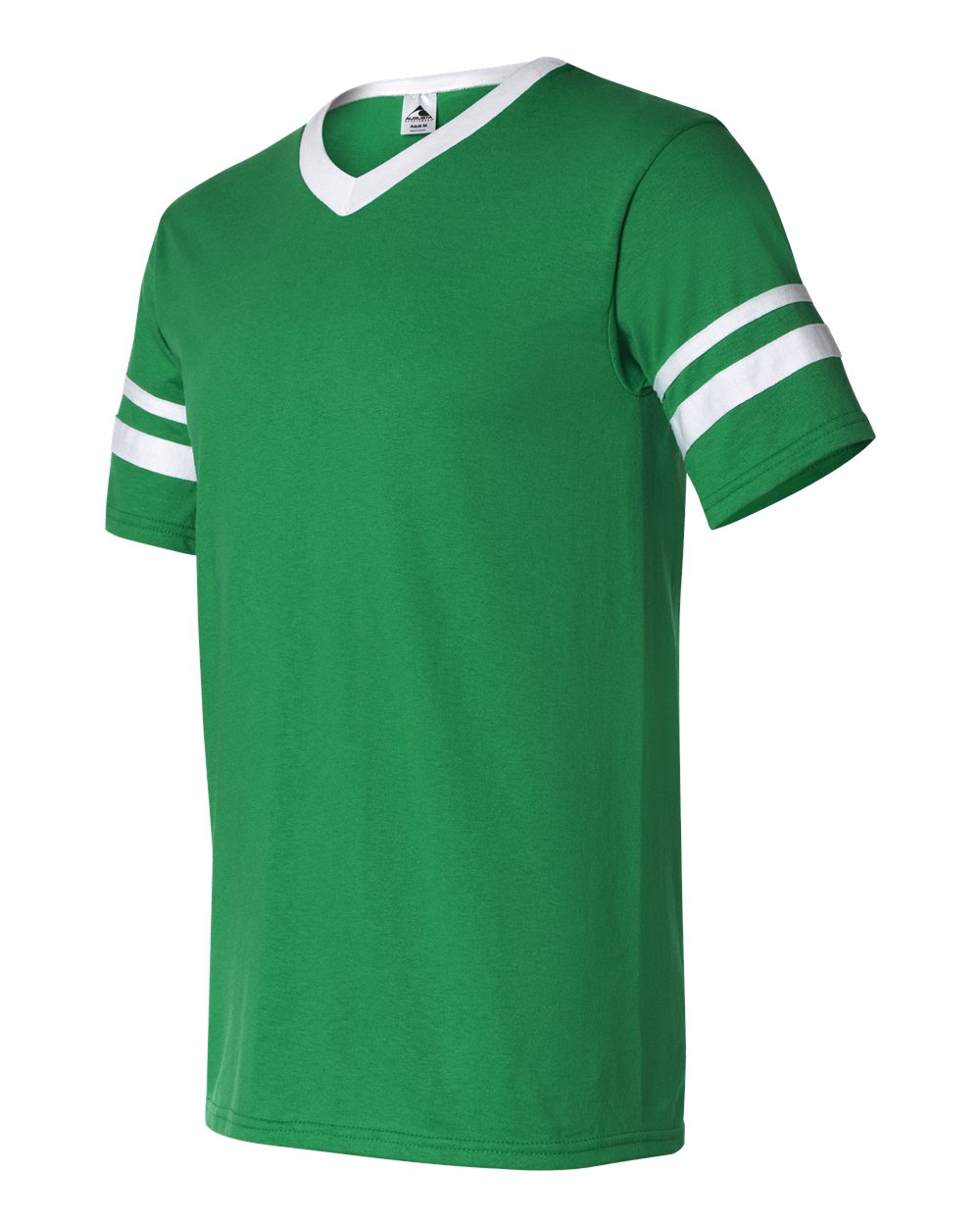 V-Neck Jersey with Striped Sleeves - 360 121