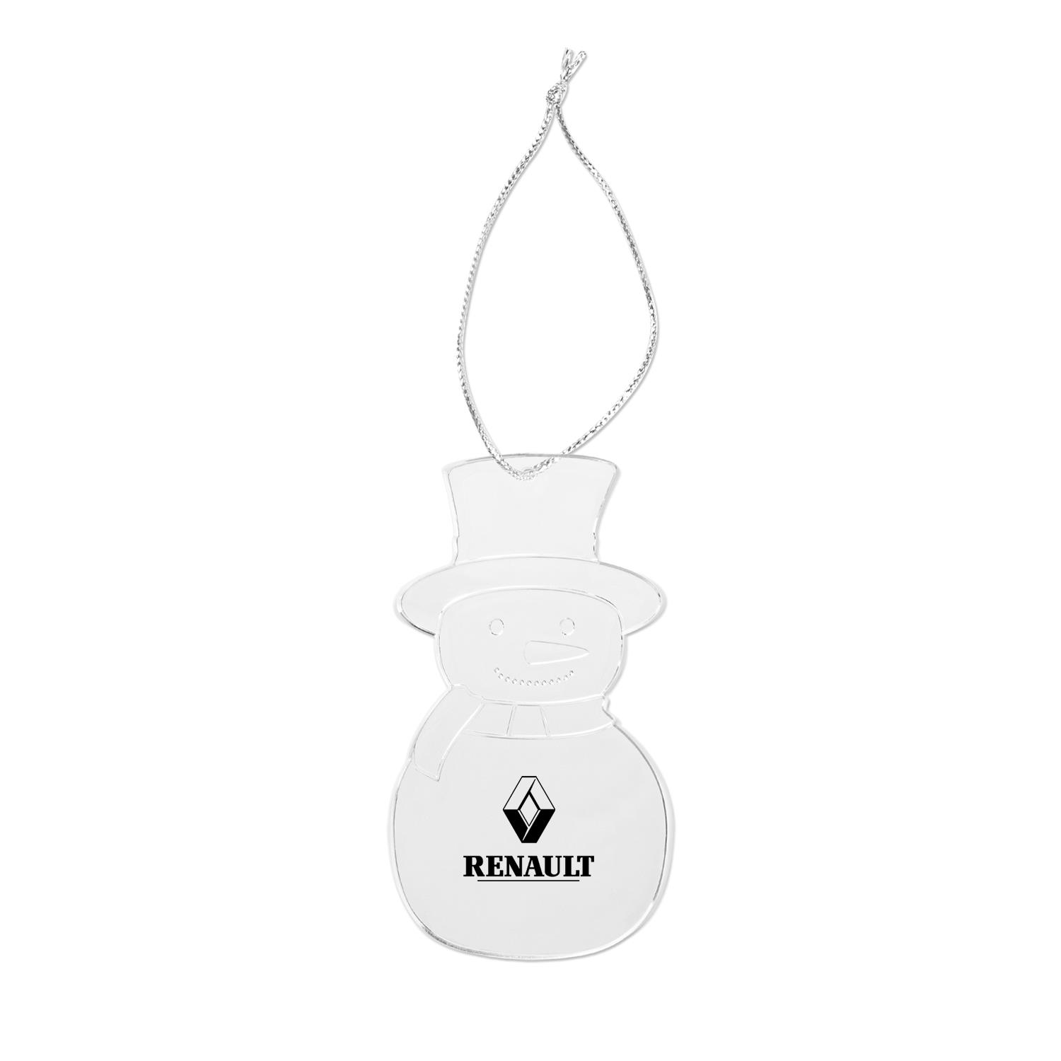 Acrylic Style Snowman Ornament 1