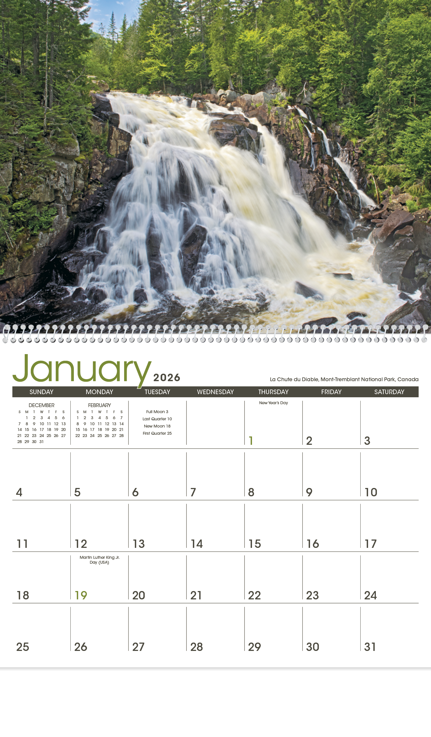 Triumph® Calendars Waterfalls Calendar 52