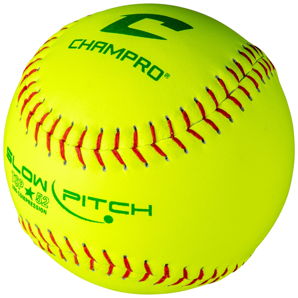 ASA/USA Softball 12" Slow Pitch - Leather Cover .52 COR 3