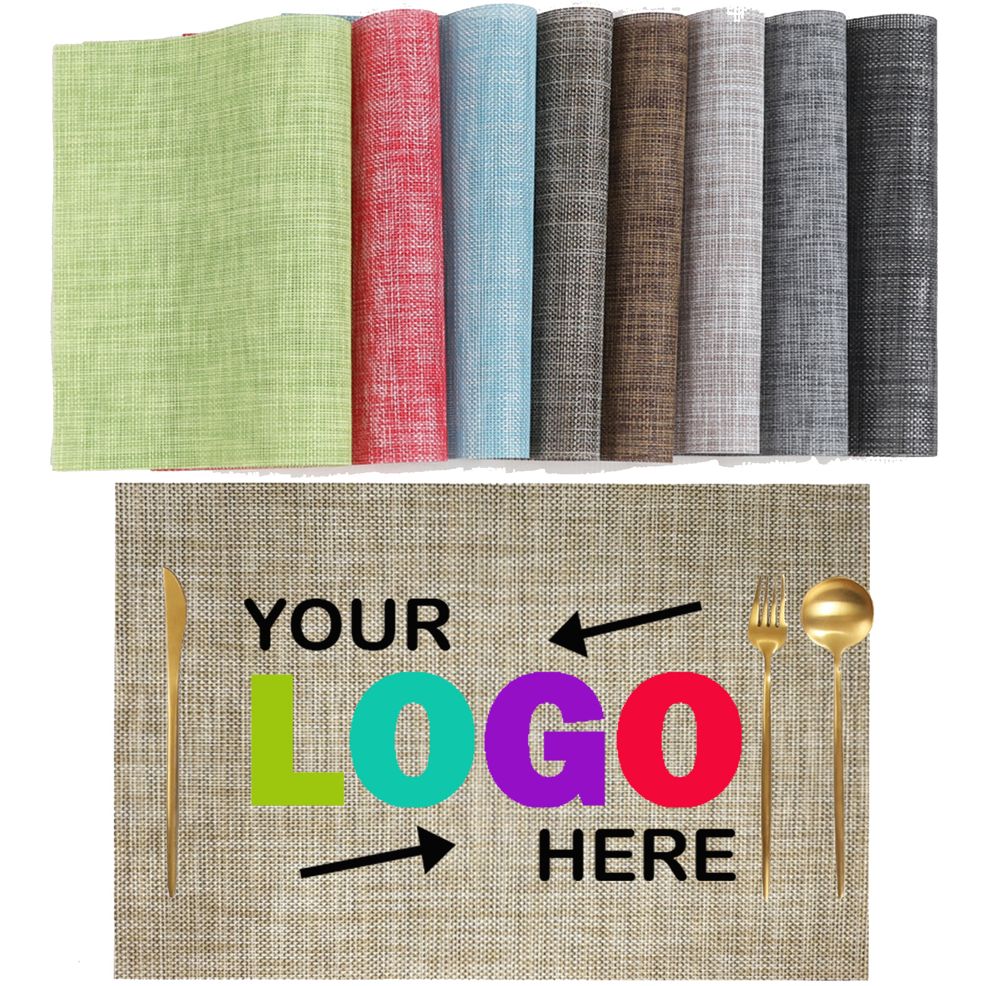 PVC Custom Kitchen Dining Table Mats 4