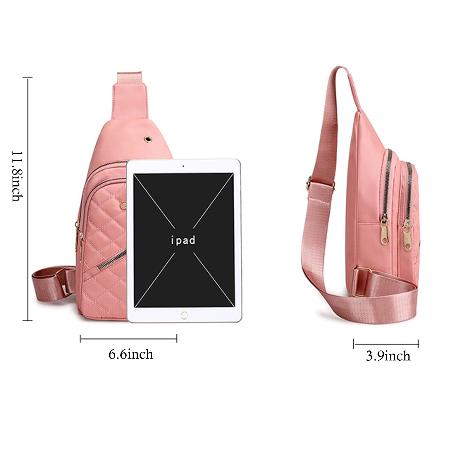 earphone jack water-resistant Nylon Cross Body Sling Bag 6