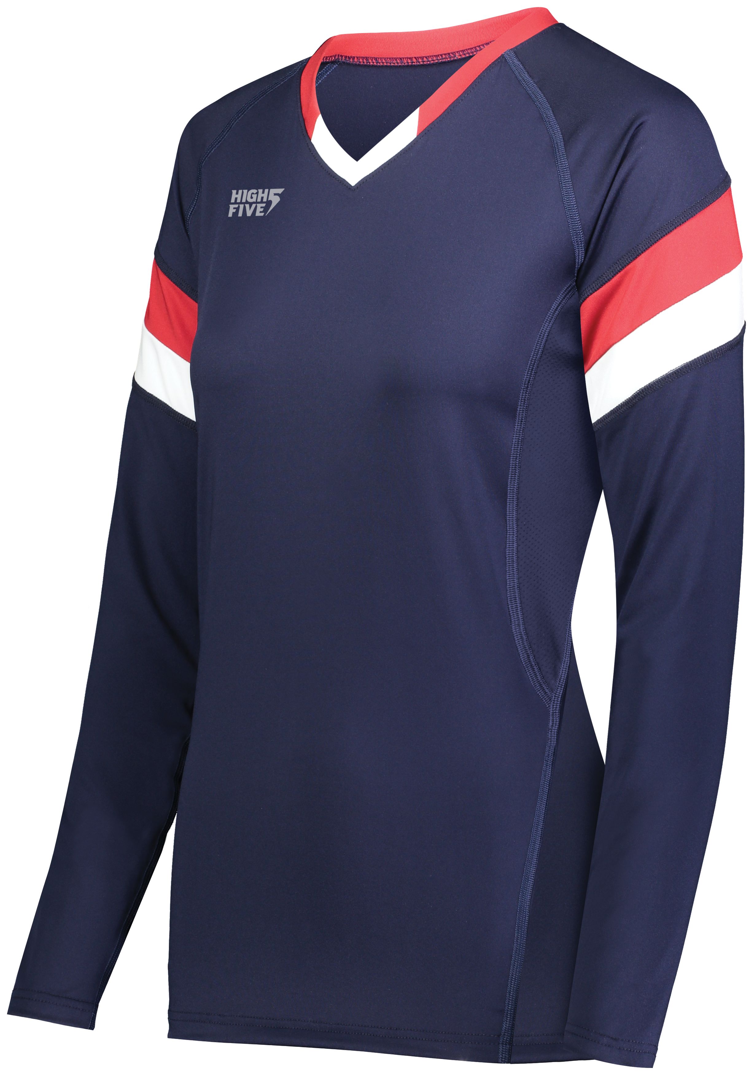 Ladies TruHit Tri-Color Long Sleeve Jersey 7