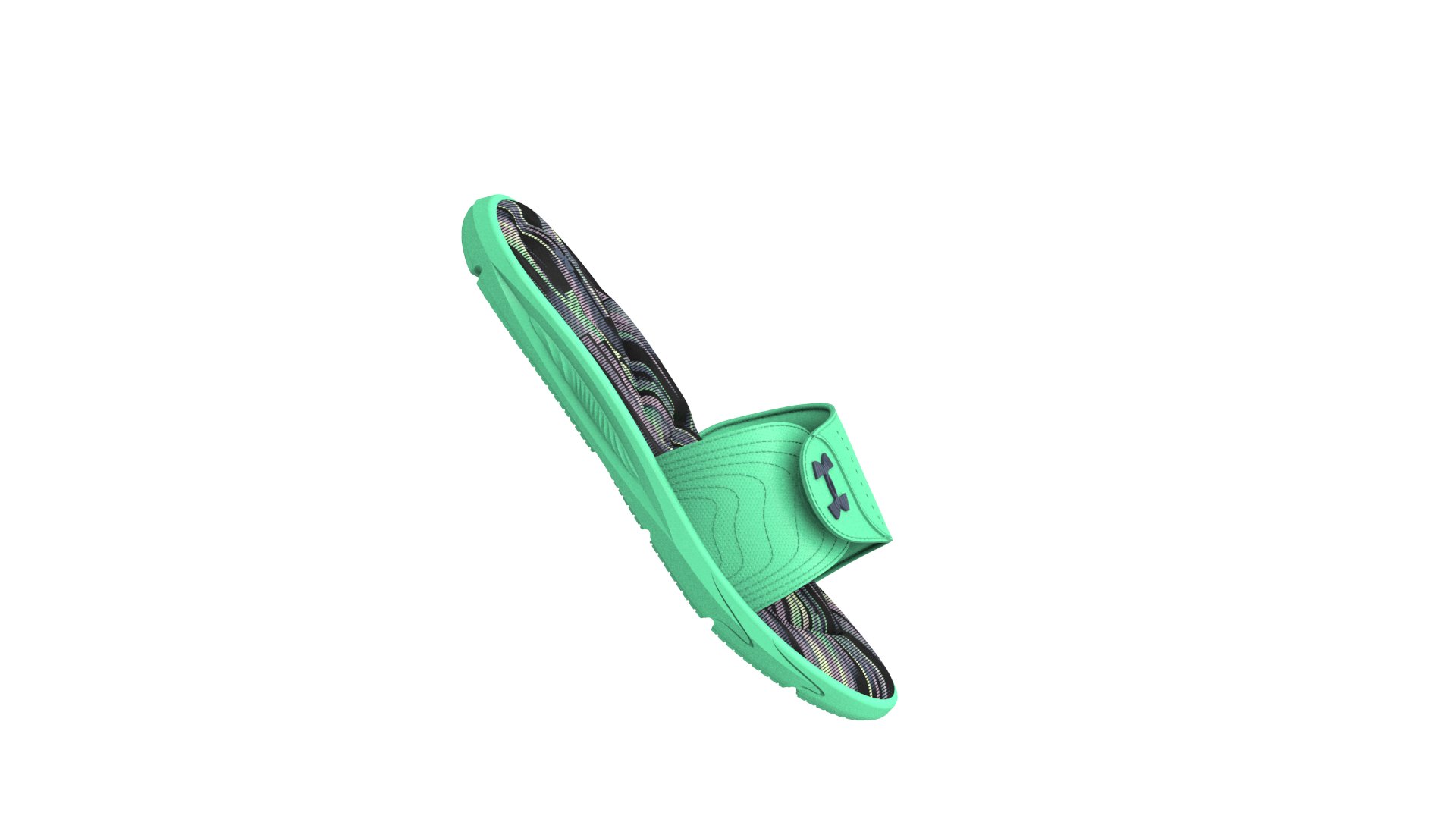 Girls' UA Ignite VI Graphic Footbed Slides 6