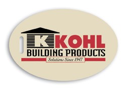 Screen Printed Poly Write-on Tag (2"x3") Oval