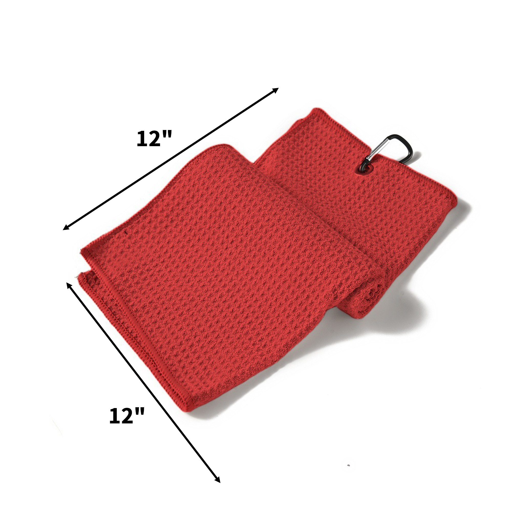 Ultra Fine Fiber Golf Towel Aluminum Carabiner 9