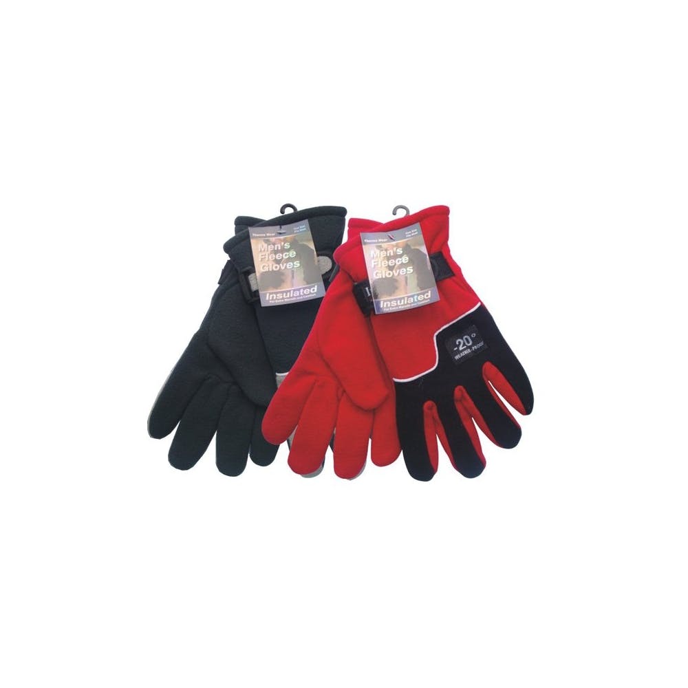 Bulk Men's Heavy-Duty Fleece Gloves 2