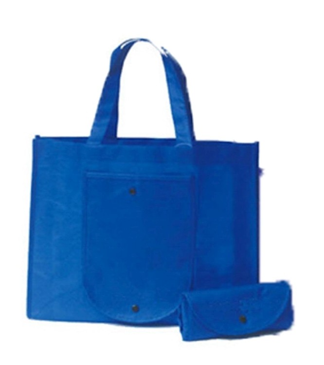 Folded Button Closure 80 GSM Non-Woven Fabric Tote Bag 1