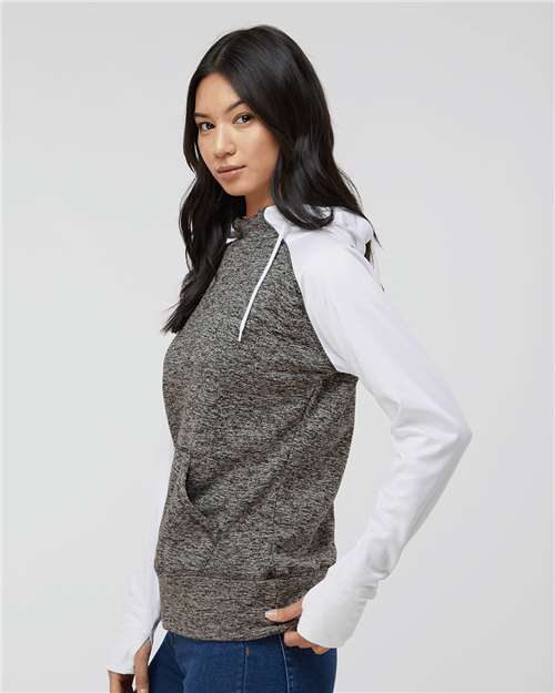 Women's Colorblocked Cosmic Fleece Hooded Sweatshirt - 8618 20