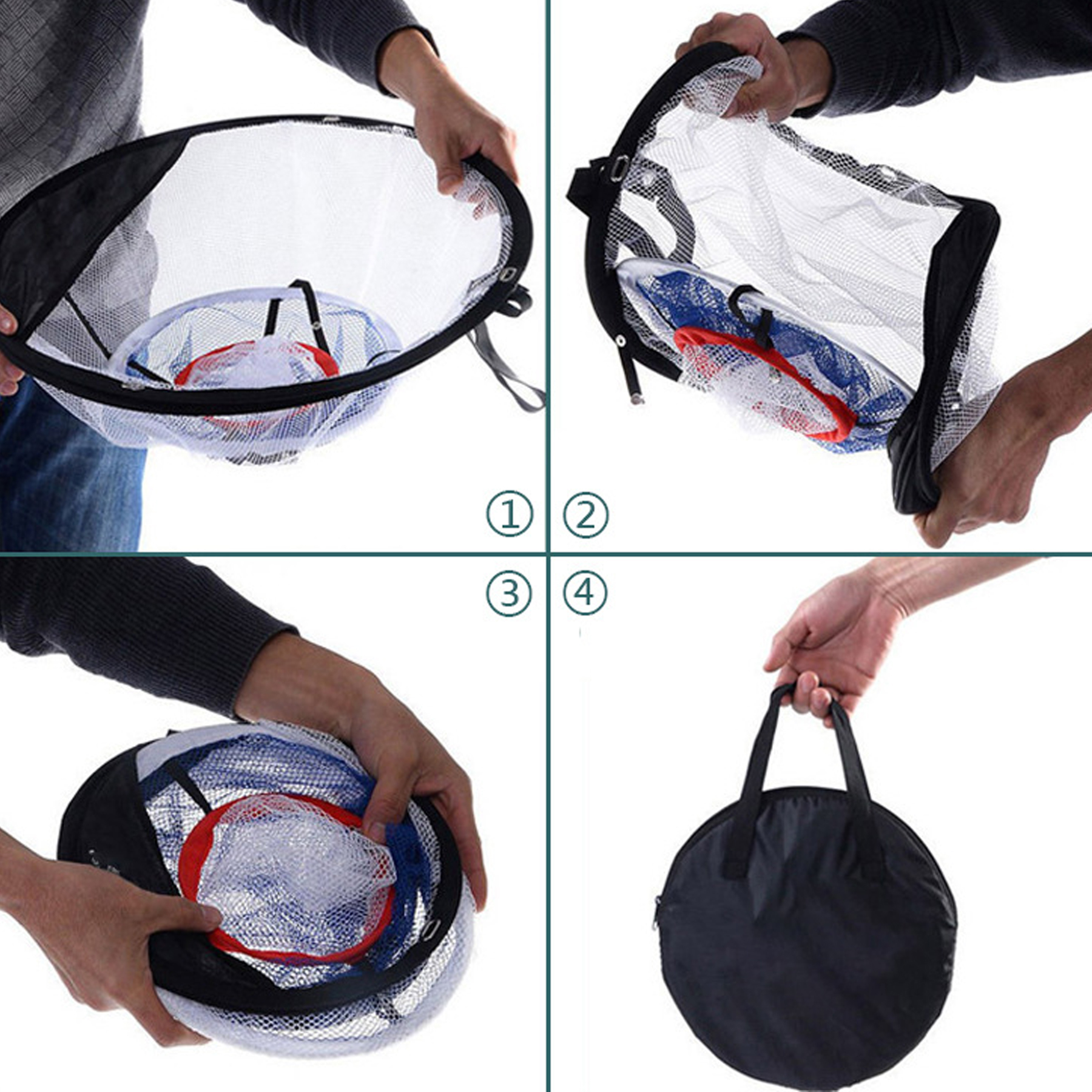 Golf Chipping Practice Net with 3 Targets 3