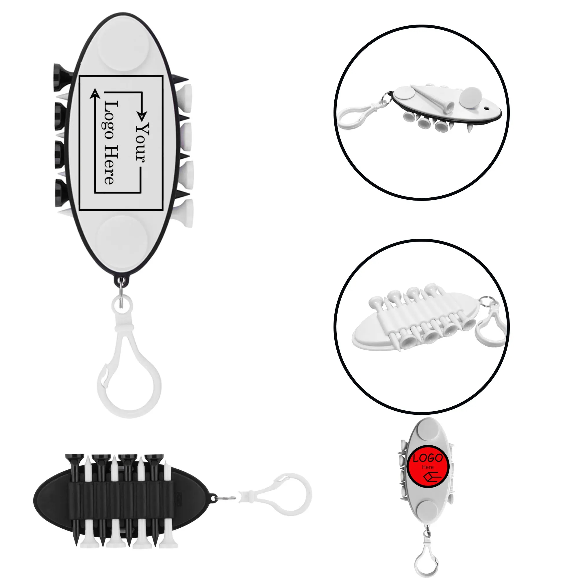 Plastic Golf Tee Holder 4