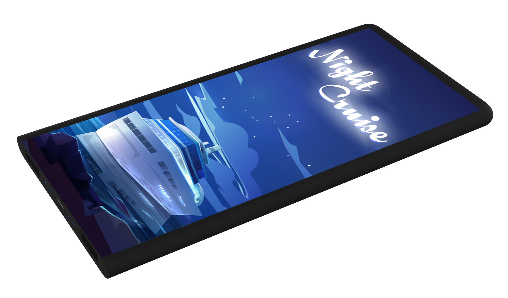 SCX Innovative Design™ Full-Color Illuminated Power Bank Slim 5000 mAh 26