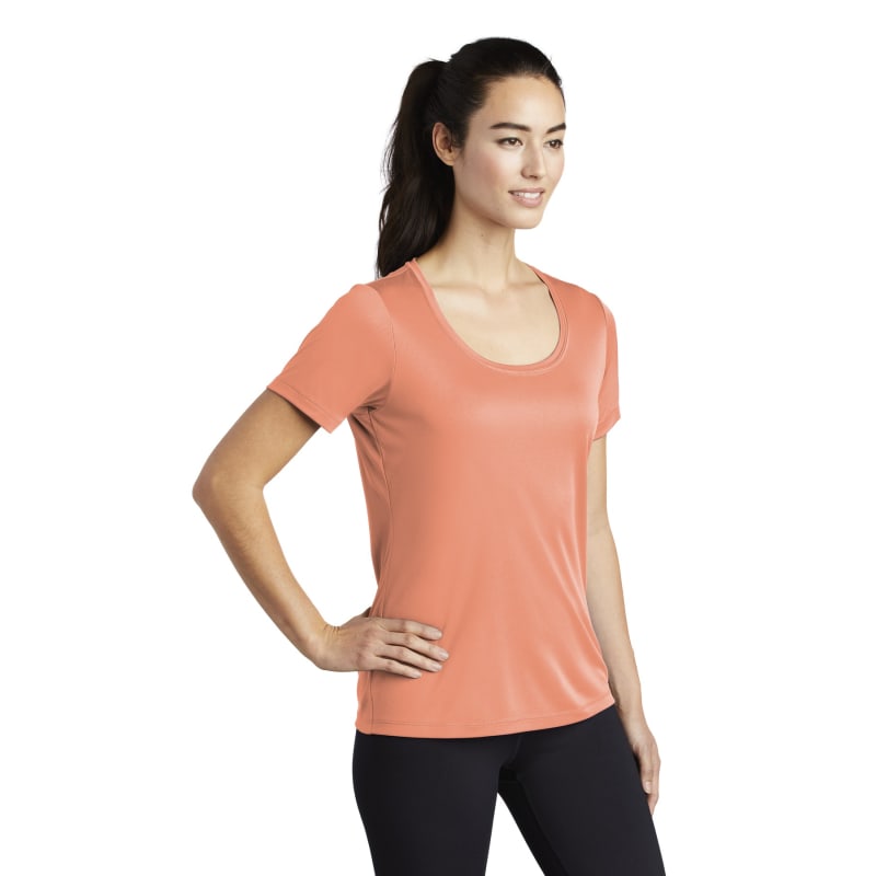 Sport-Tek Women's Posi-UV Pro Scoop Neck Tee. 28