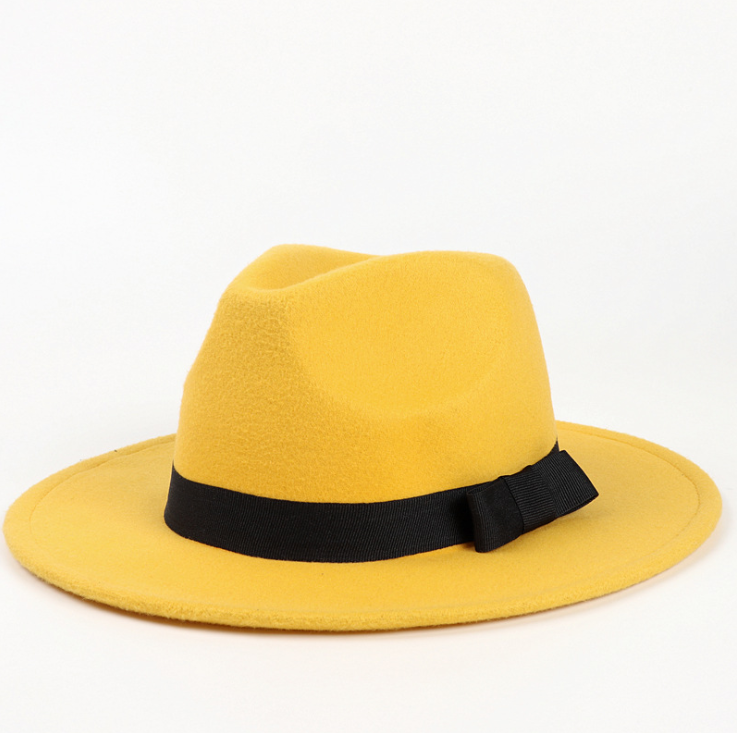 Unisex Vintage Wide Brim Fedora Hat 14