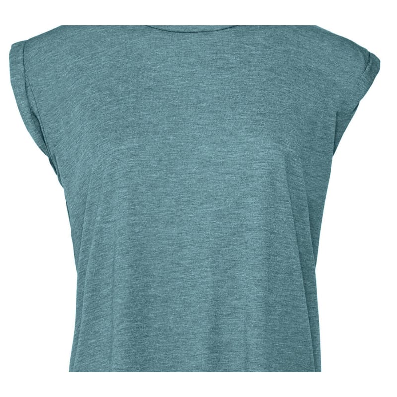 Bella + Canvas Ladies' Flowy Muscle T-Shirt With Rolled Cuff 6