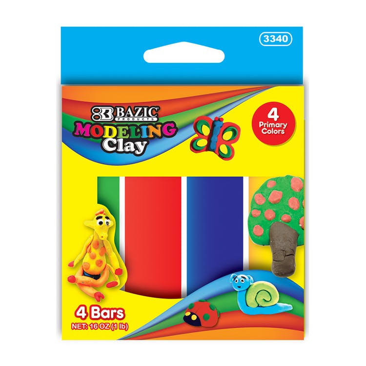 Modeling Clay Sticks - Four Primary Colors 1 lb. 2
