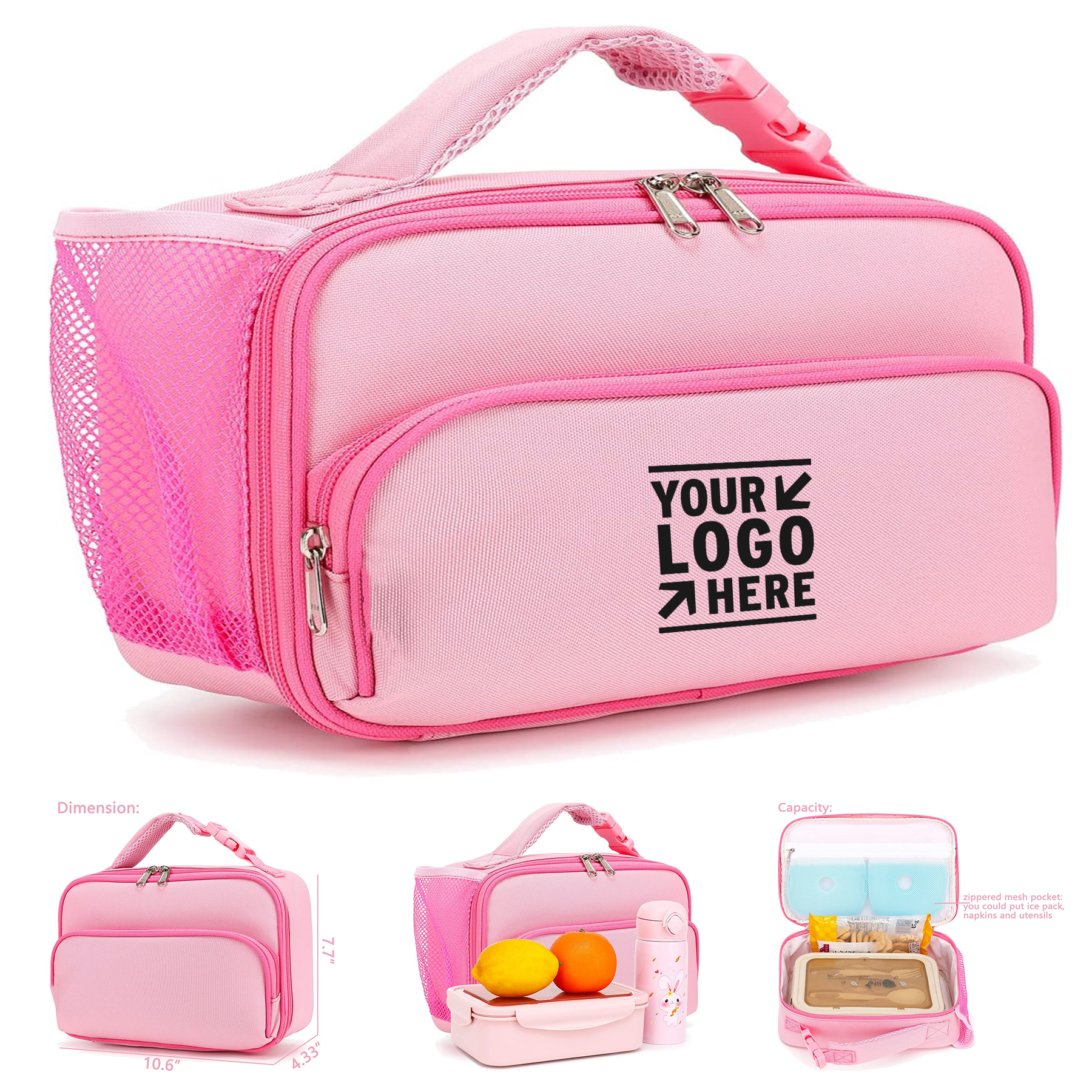 Kids Lunch box Insulated Soft Bag Mini Cooer Back to School Thermal Meal Tote Kit