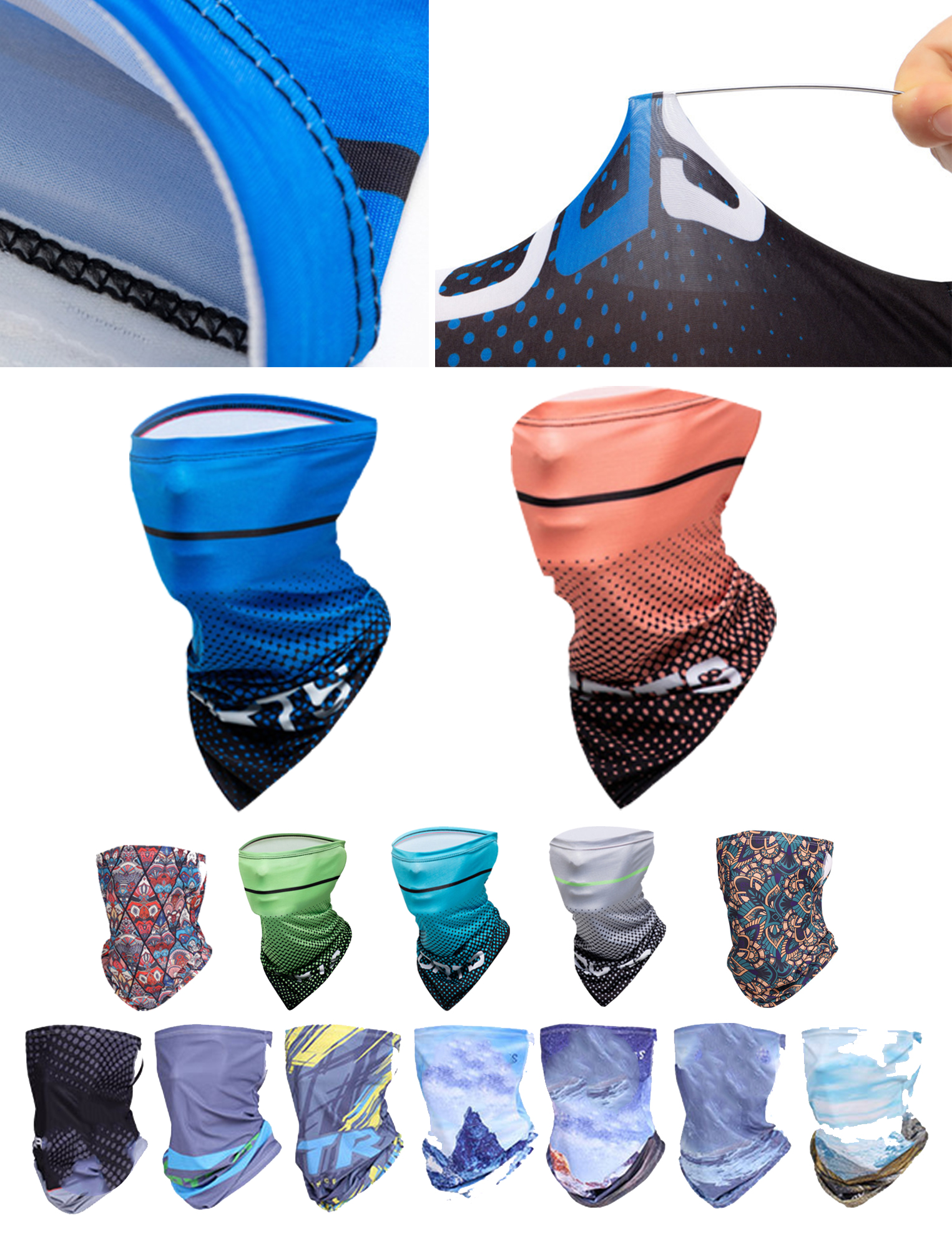 Windproof Gaiter Mask Ski Face Scarf Tubular Towel 1