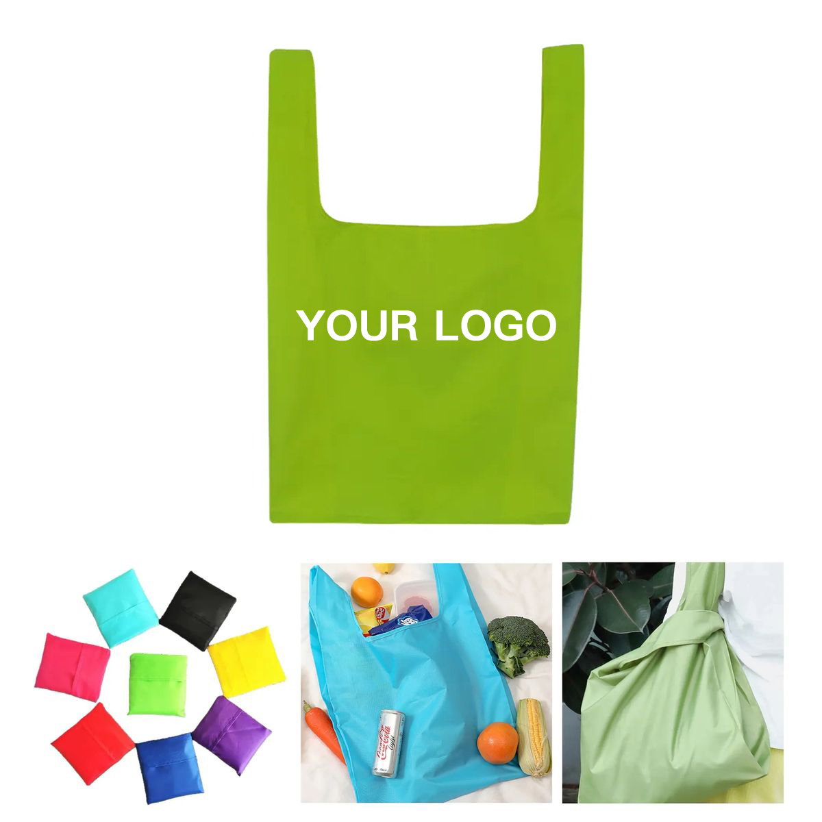 190T Polyester Tote For Quick Shopping Trips 2