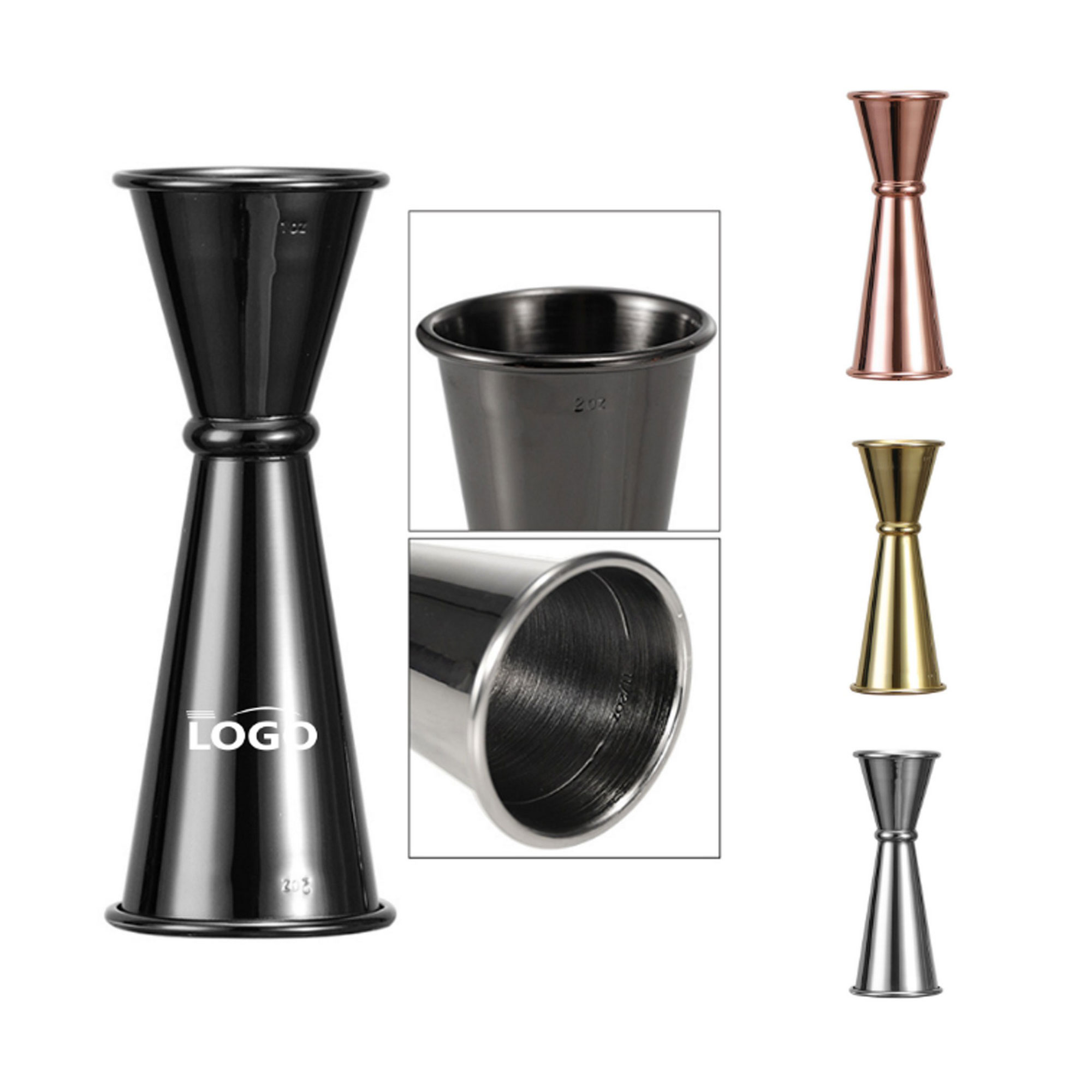 1oz 2oz Stainless Steel Cocktail Double Jigger 2