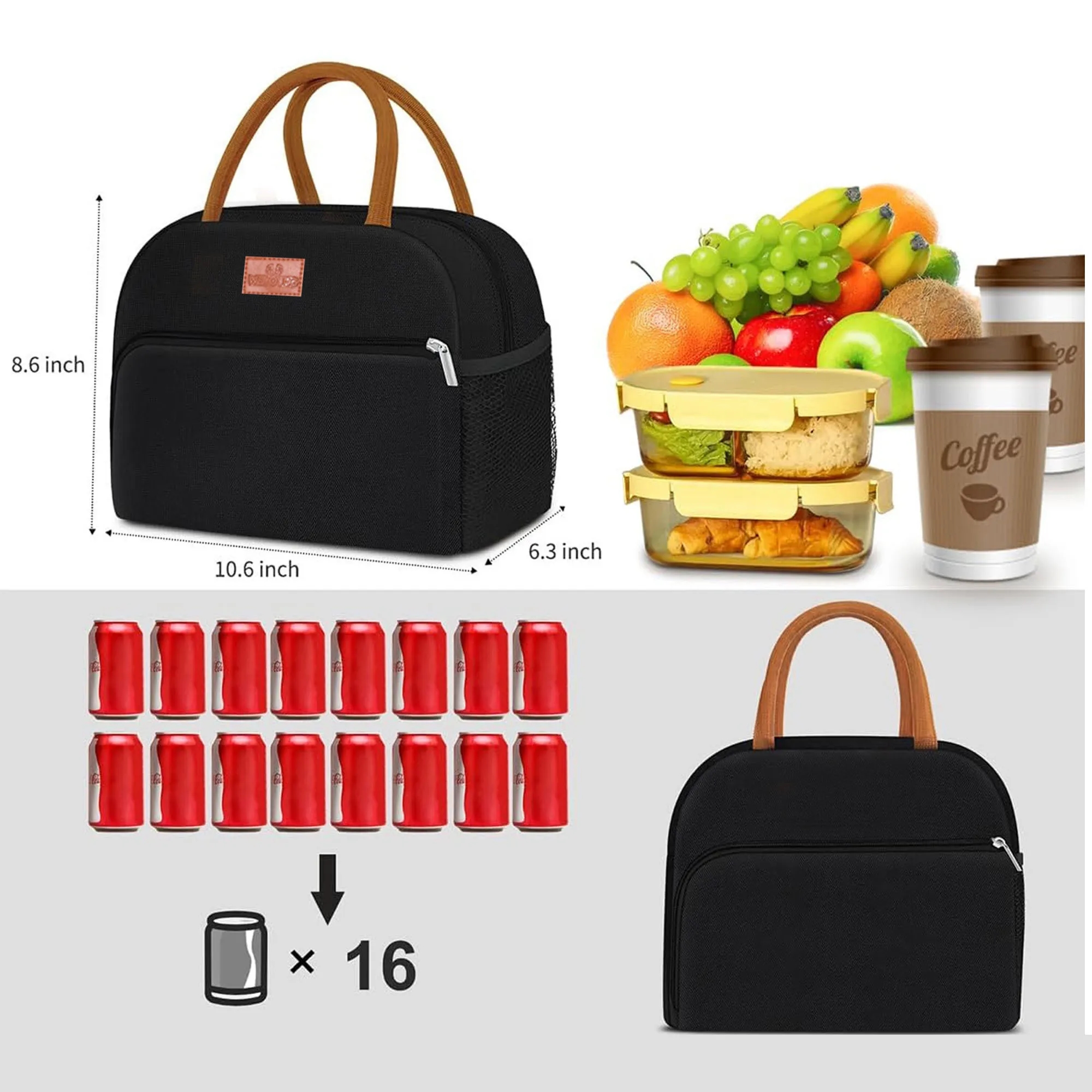 Insulated Cooler Lunch Bag 13