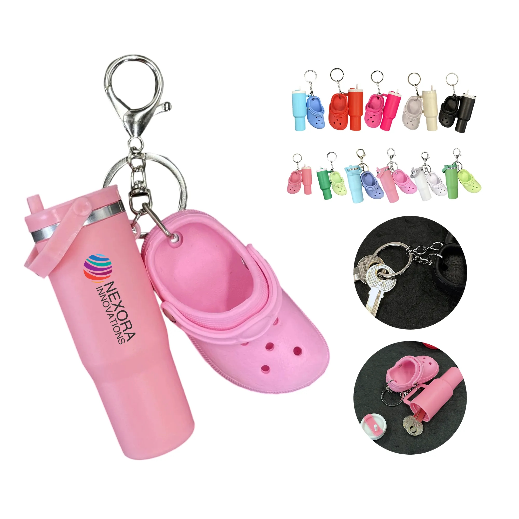 PVC Keychain Ice Cup and Clog Style Trendy Design 1