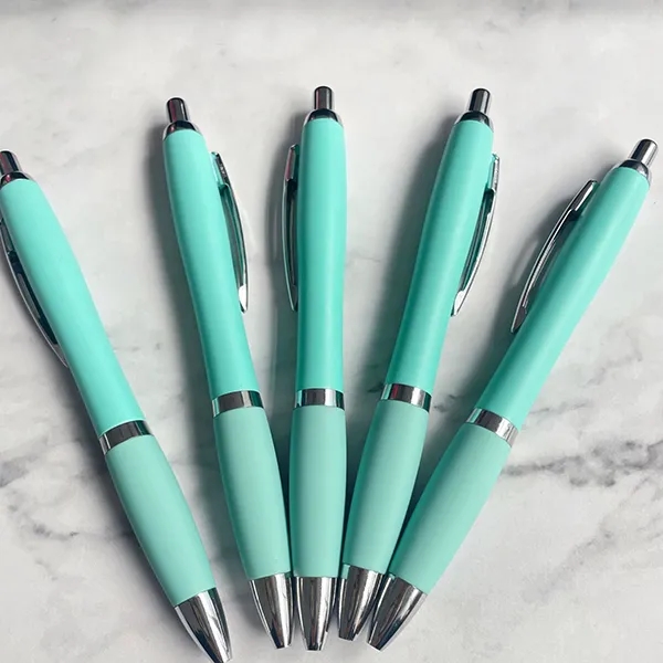 Comfort Grip Ballpoint Pen- Teal color 2