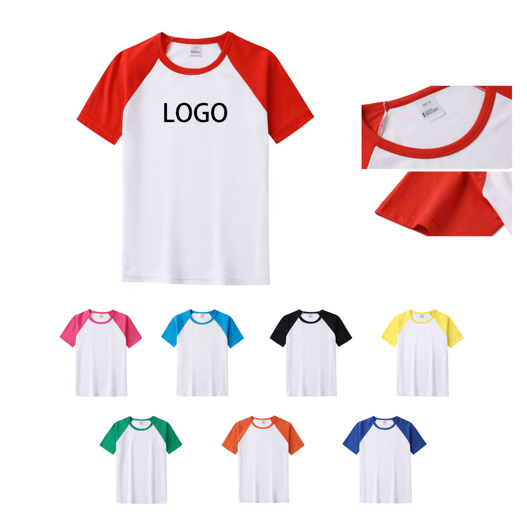 Modal Short sleeve crewneck T-shirt White color for aldult 2