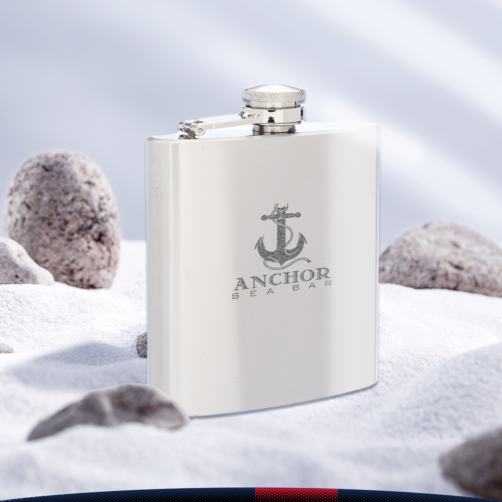 6 oz. Clve Stainless Steel Hip Flasks 3