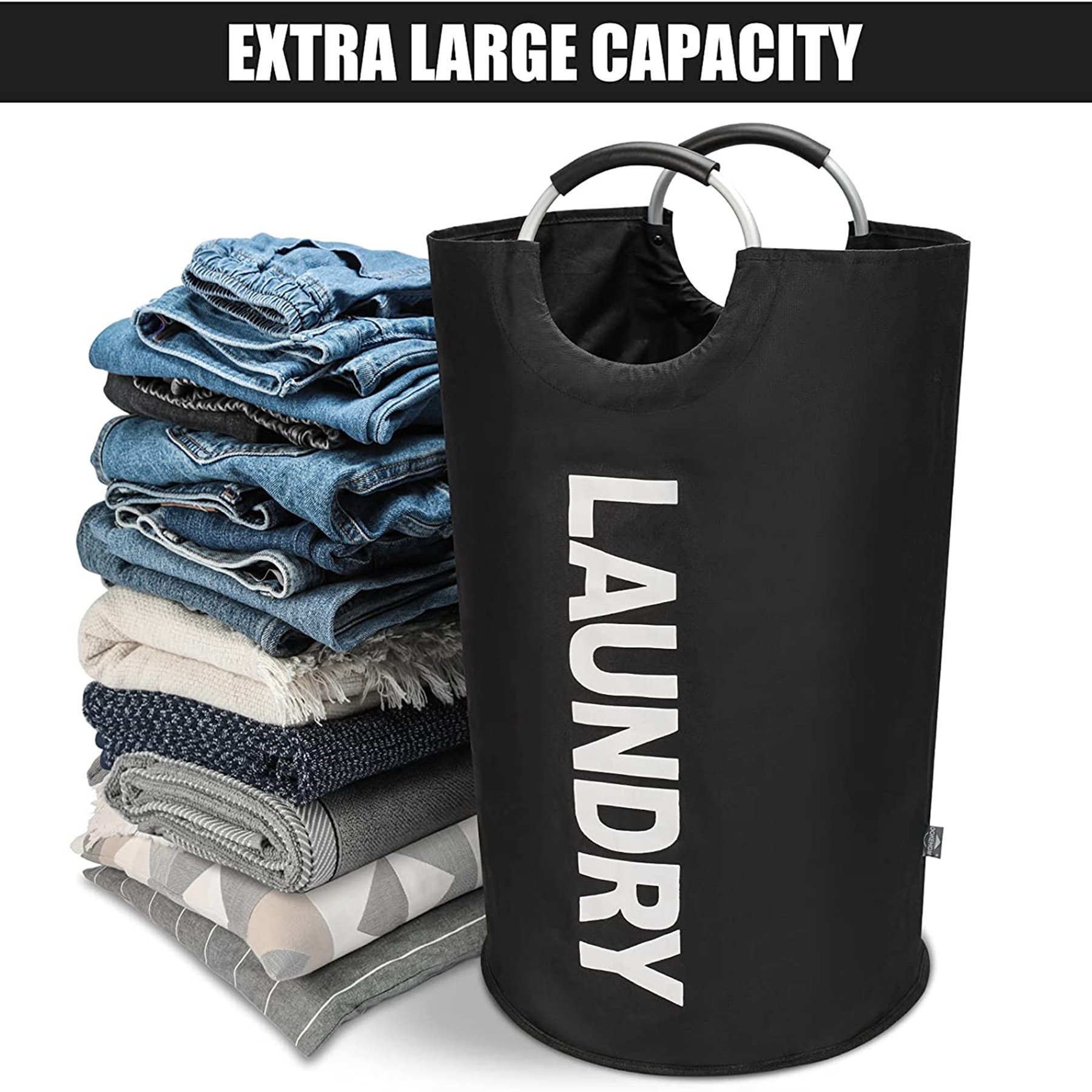 Large Laundry Basket Collapsible 1