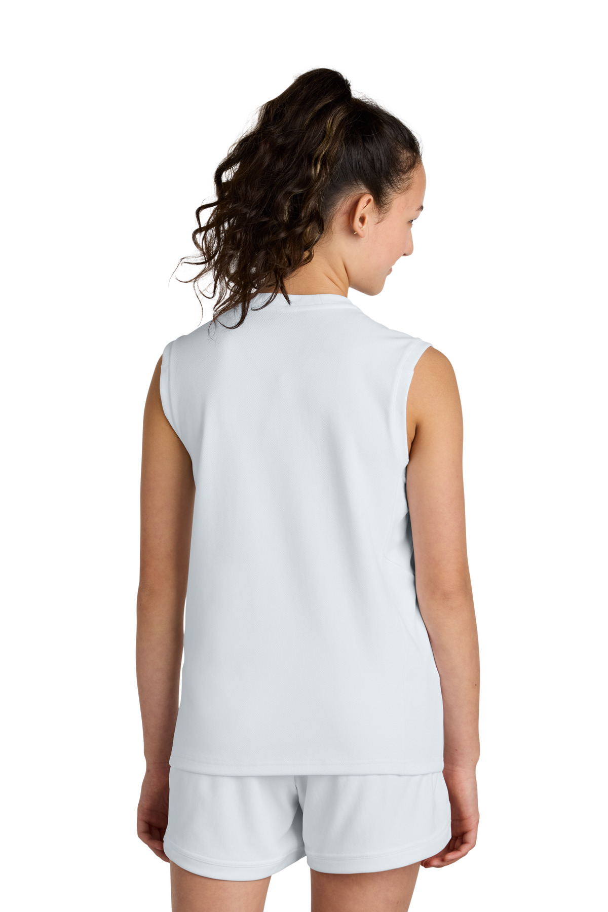 Sport-Tek Youth Club Sleeveless V-Neck YST441 12