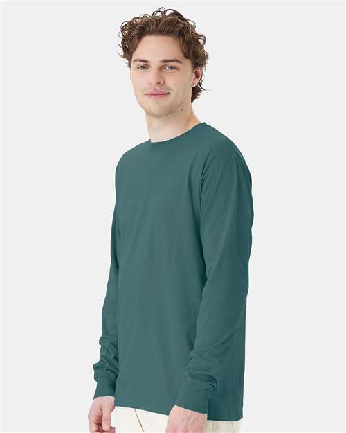 Unisex Garment-Dyed Long Sleeve T-Shirt - GDH200 196