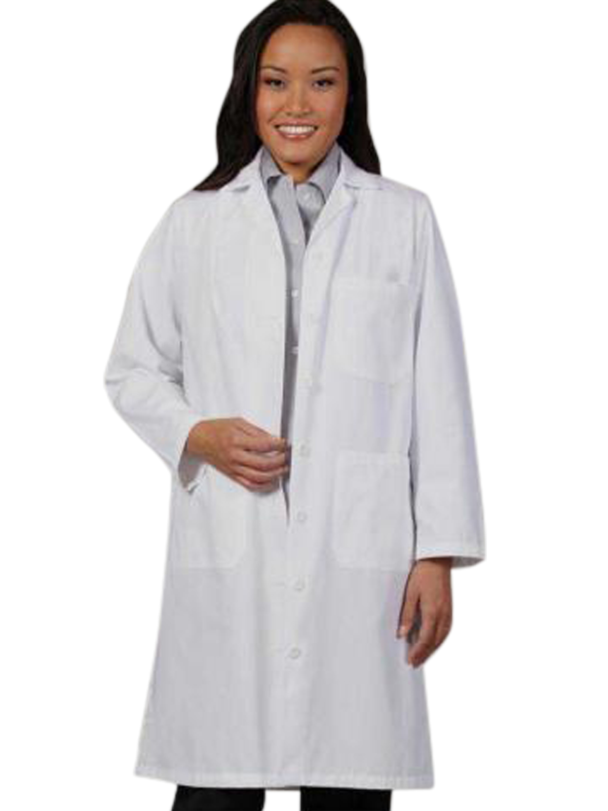 Fashion Seal - Women's Three-Pocket 41" Full-Length Lab Coat