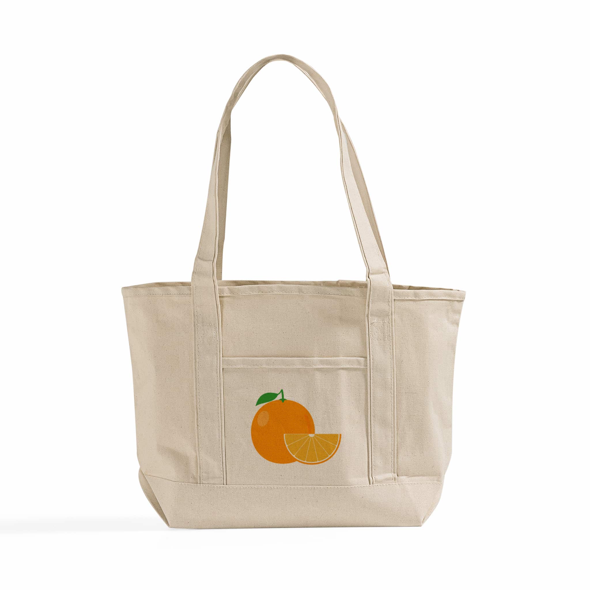 Medium Deluxe Canvas Tote Bag, custom tote bag with logo imprint 18