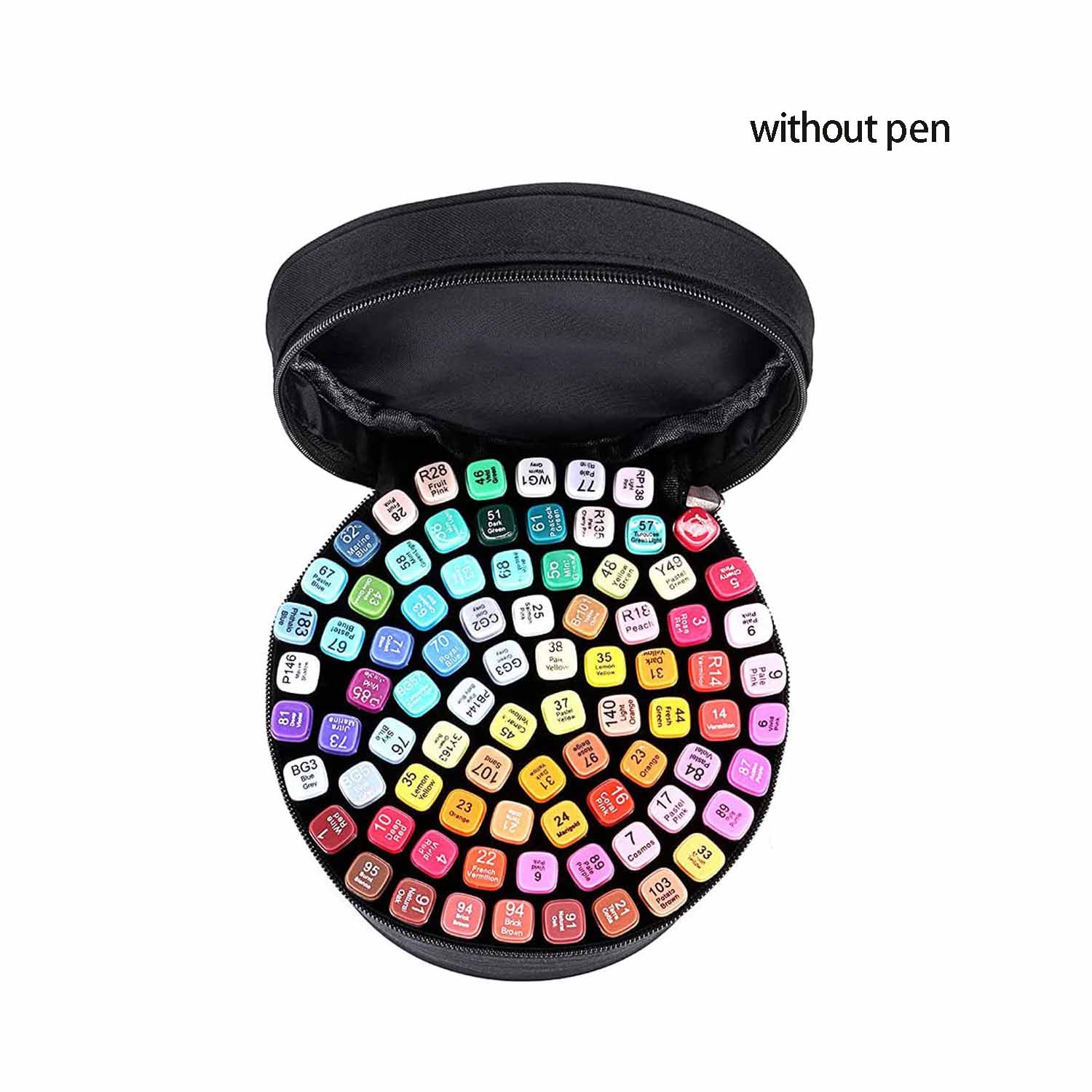 Large-capacity cylindrical storage stationery bag 6