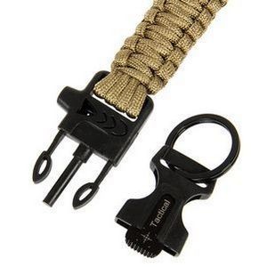 Versatile Rope Key Chain With Whistle And Flint 8