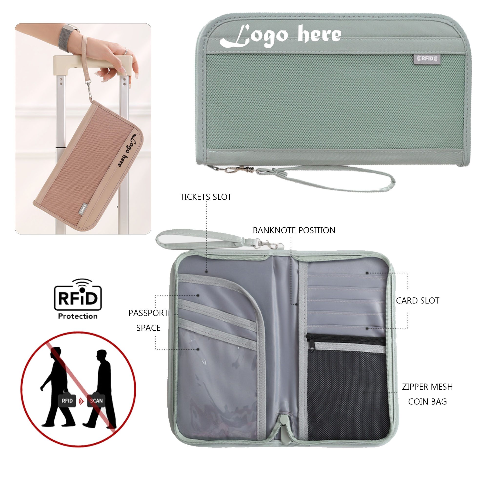 MOQ50 Travel Document Large Capacity Bag 2